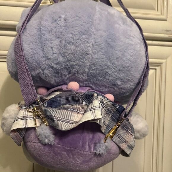 Kuromi Plush Backpack Shoulder Bag 12” Inch Plush Purse With Straps - Picture 12 of 13